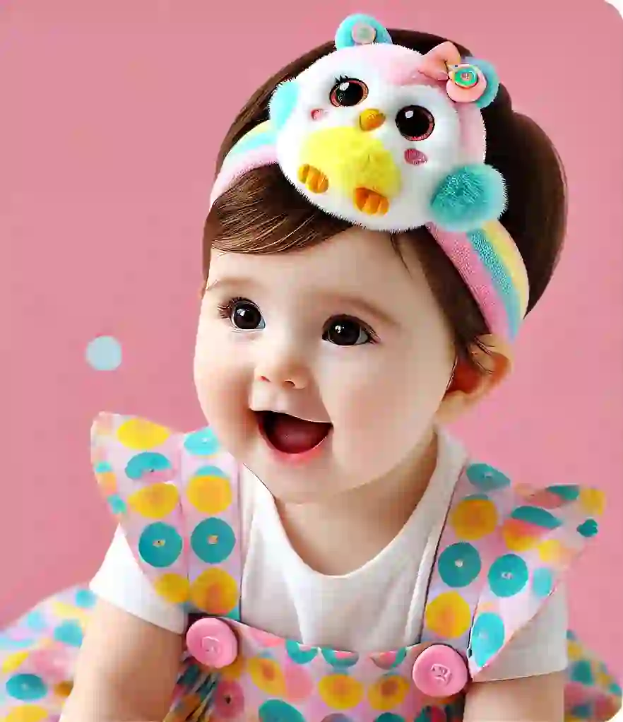 Owl-Themed Baby Headband with Plush Owl Toy